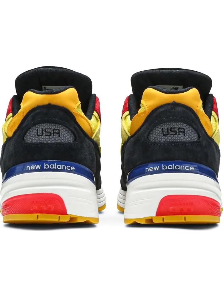 Кроссовки New Balance 992 Made in USA 'Atomic Yellow Red' — изображение 6 из 8, желтый