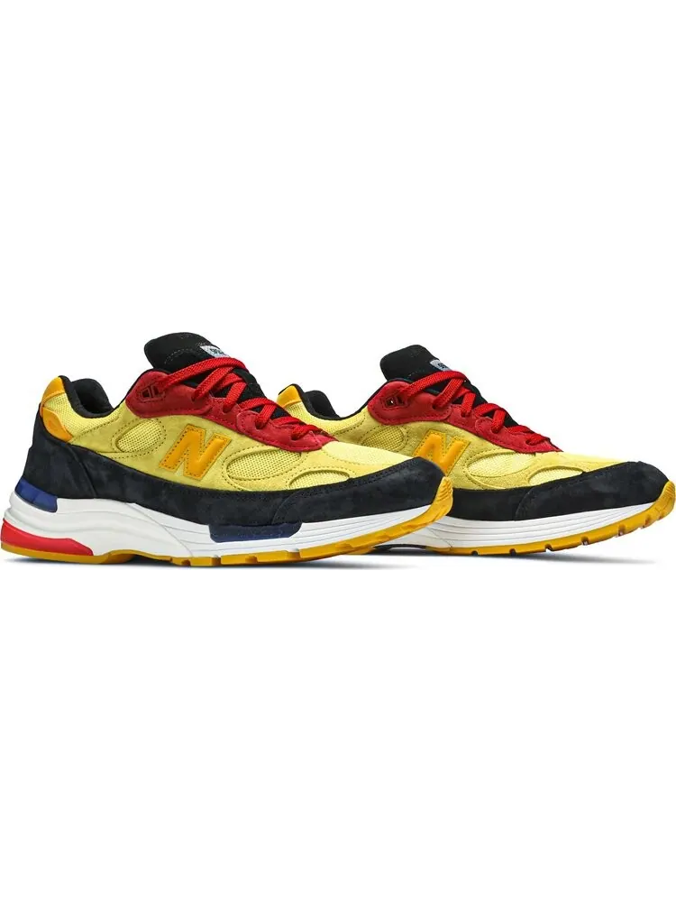 Кроссовки New Balance 992 Made in USA 'Atomic Yellow Red' — изображение 8 из 8, желтый