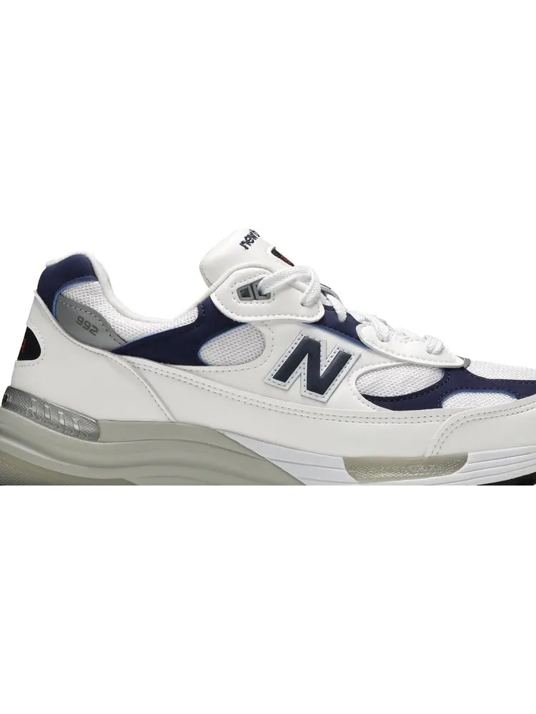 Кроссовки New Balance 992 Made in USA 'White Navy' — изображение 2 из 8, белый