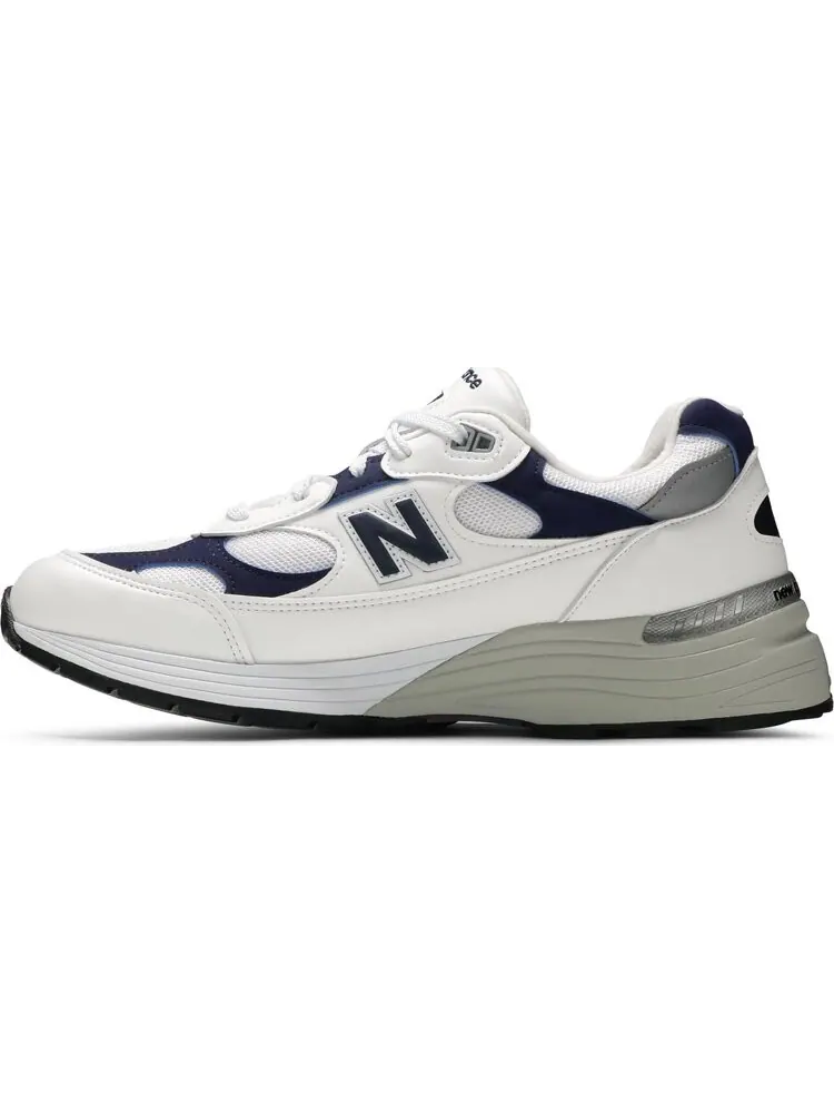 Кроссовки New Balance 992 Made in USA 'White Navy' — изображение 3 из 8, белый