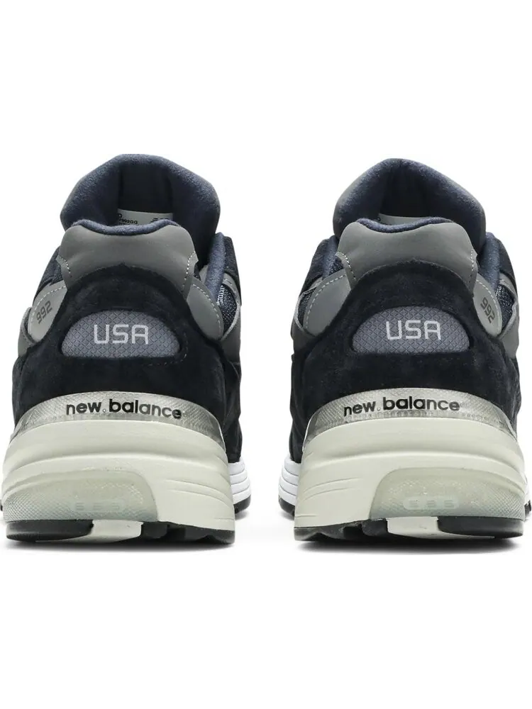 Кроссовки New Balance 992 Made in USA 'Navy Grey' — изображение 6 из 8, синий