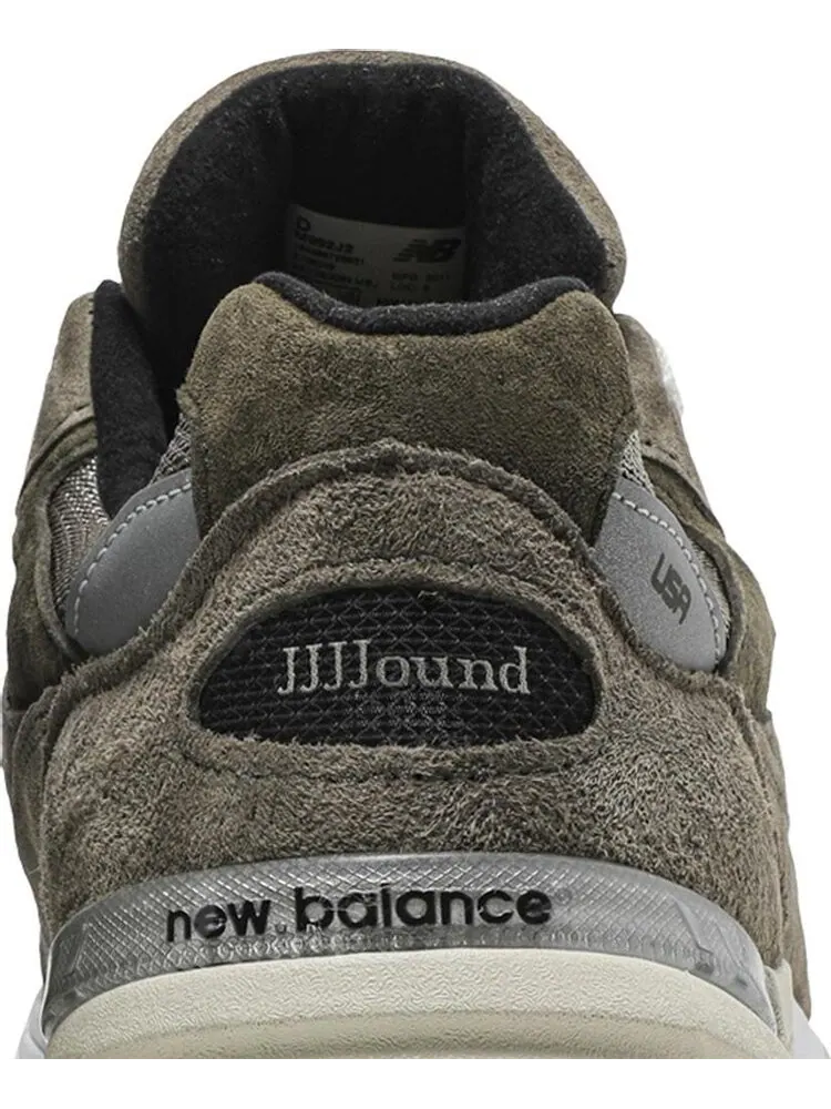 Кроссовки New Balance JJJJound x 992 Made in USA 'Grey' — изображение 7 из 8, серый