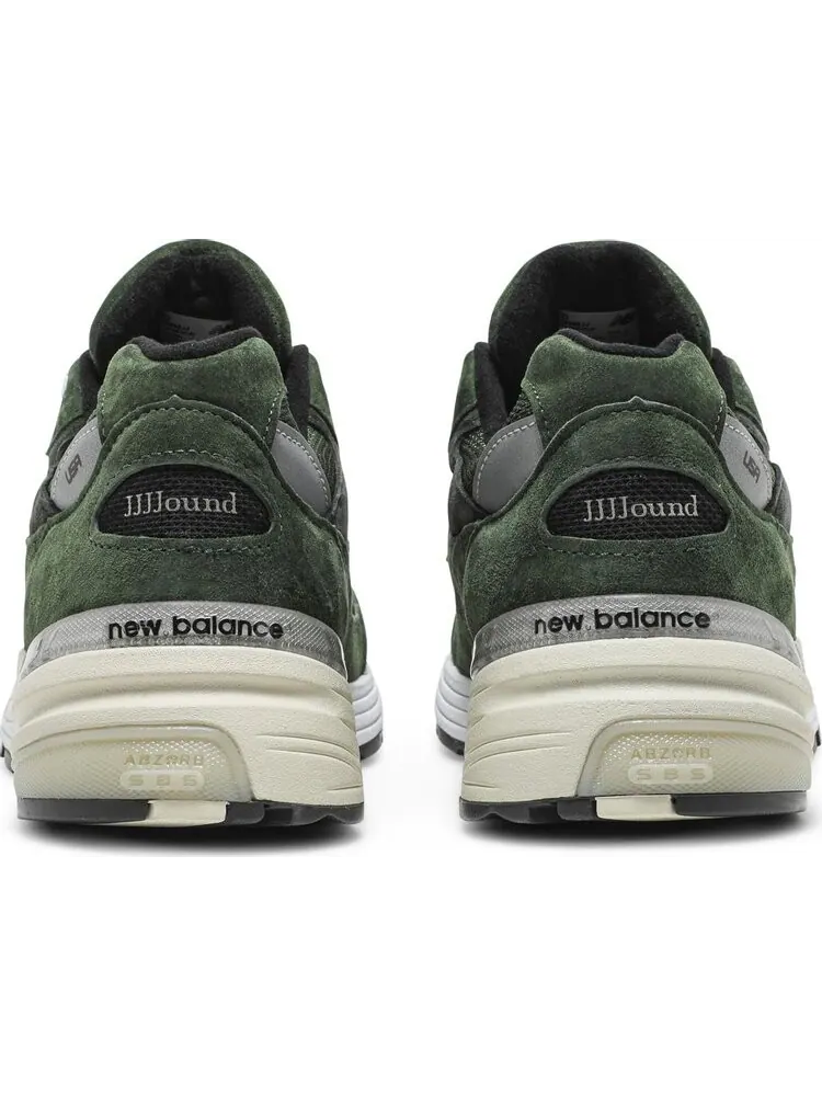 Кроссовки New Balance JJJJound x 992 Made in USA 'Mossy Green' — изображение 6 из 8, зеленый