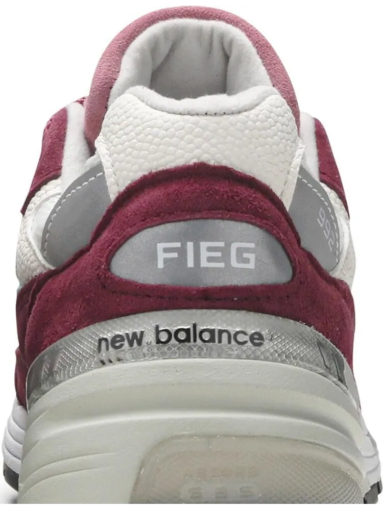 Кроссовки New Balance Kith x 992 Made in USA 'Kithmas Collection - Burgundy Reef' — изображение 7 из 8, красный