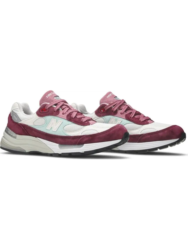 Кроссовки New Balance Kith x 992 Made in USA 'Kithmas Collection - Burgundy Reef' — изображение 8 из 8, красный
