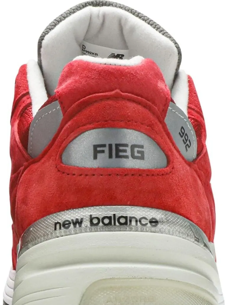 Кроссовки New Balance Kith x 992 Made in USA 'Kithmas Collection - Team Red' — изображение 7 из 8, красный