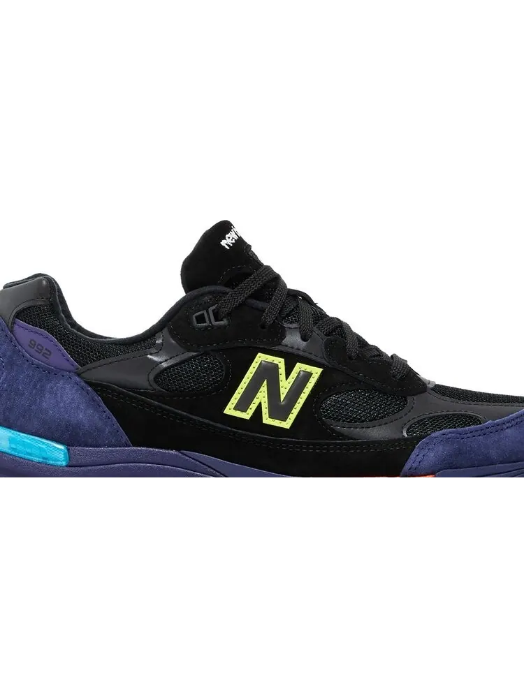 Кроссовки New Balance 992 Made in USA 'Black Purple' — изображение 2 из 8, черный