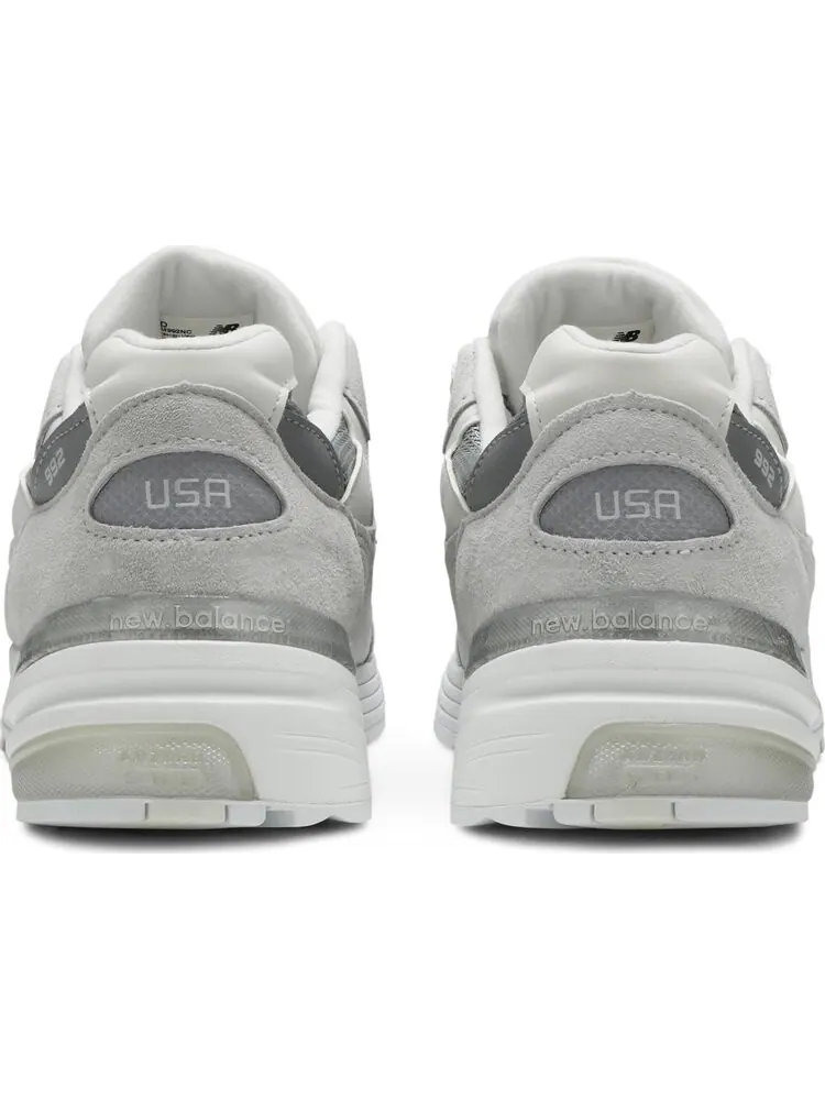 Кроссовки New Balance 992 Made in USA 'White Silver' — изображение 6 из 8, серый