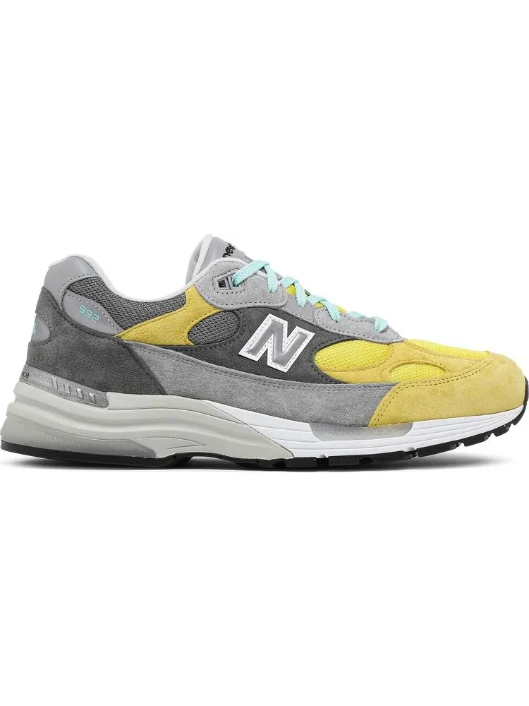 Кроссовки New Balance Amoeba Music x Nice Kicks x 992 Made in USA 'Peace Through Music - Grey' — изображение 1 из 8, желтый