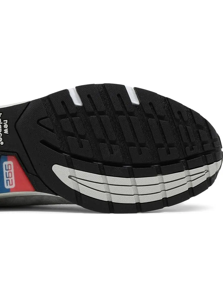 Кроссовки New Balance Amoeba Music x Nice Kicks x 992 Made in USA 'Peace Through Music - Grey' — изображение 5 из 8, желтый