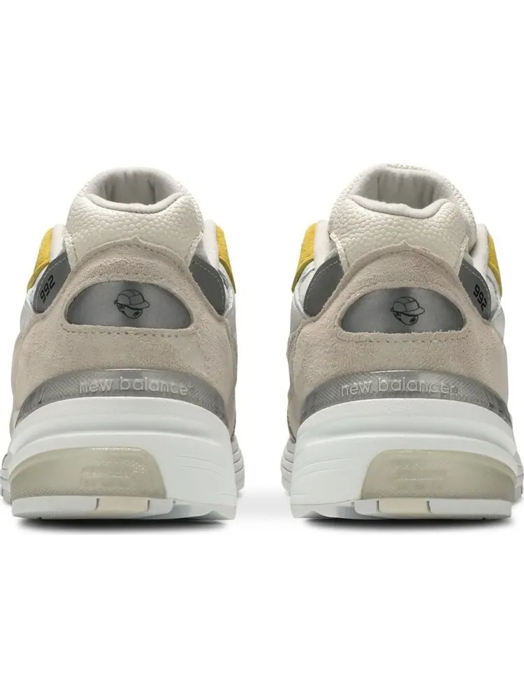 Кроссовки New Balance Paperboy Paris x 992 Made in USA 'Fried Egg' — изображение 6 из 8, бежевый