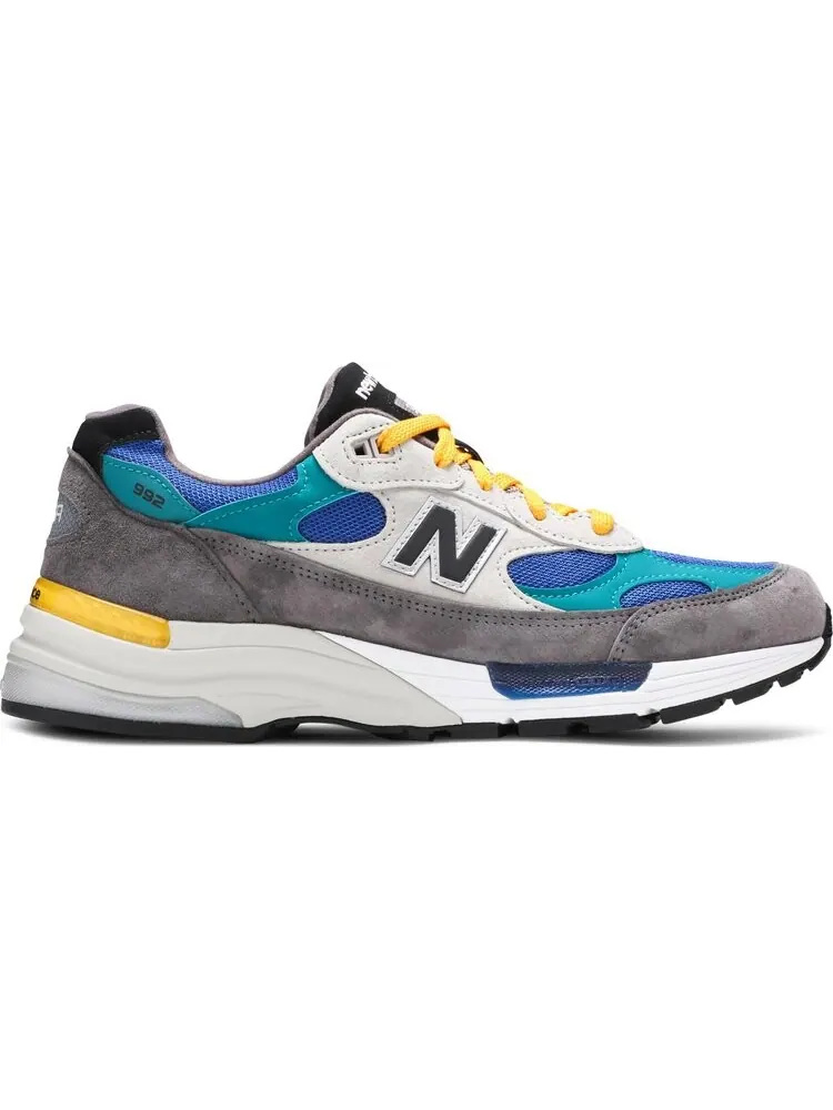 Кроссовки New Balance Billy's x 992 Made in USA 'Grey Blue Teal' — изображение 1 из 8, серый