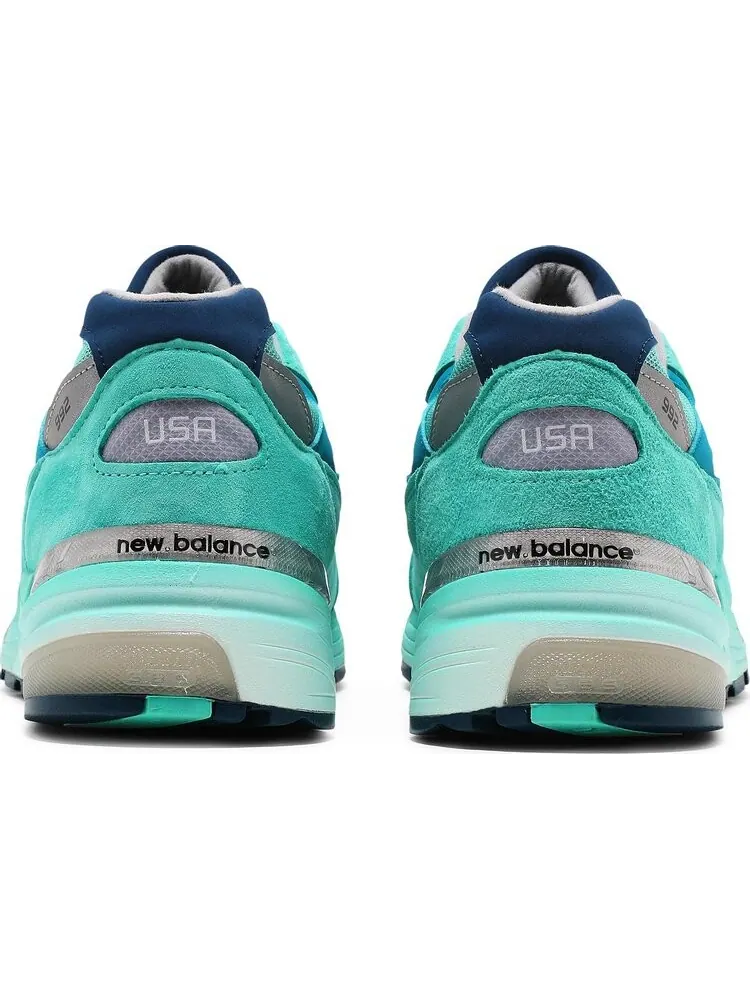 Кроссовки New Balance 992 Made in USA 'Blue Silver Metallic' — изображение 6 из 8, синий