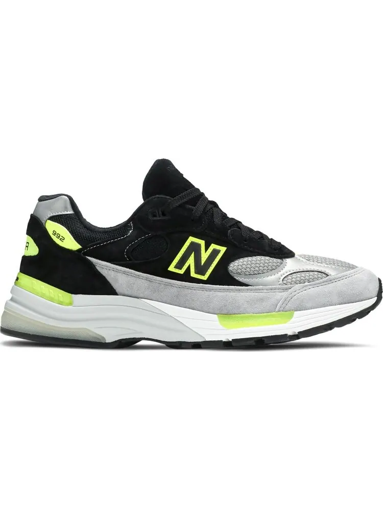 Кроссовки New Balance 992 Made in USA 'Black Grey Volt' — изображение 1 из 8, черный