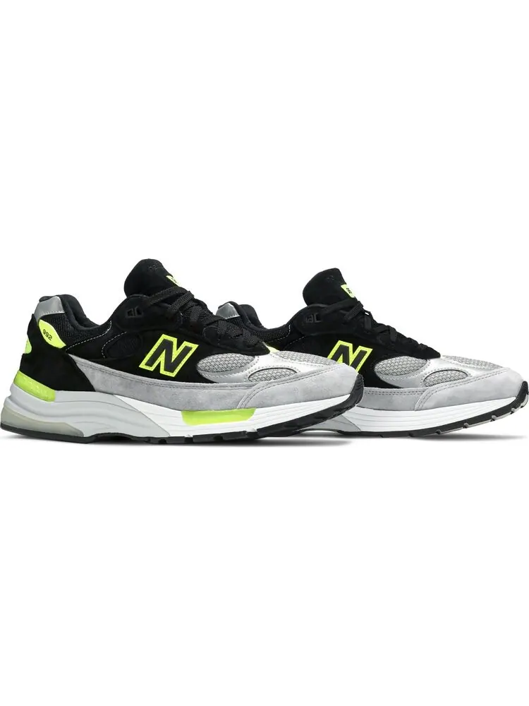 Кроссовки New Balance 992 Made in USA 'Black Grey Volt' — изображение 8 из 8, черный