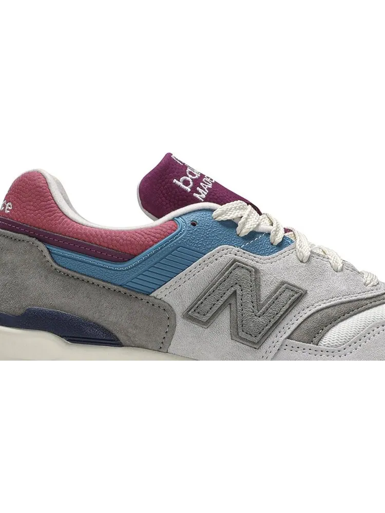 Лимитированные кроссовки New Balance Aimé Leon Dore x 997 'Mulberry Purple' — изображение 2 из 8, серый