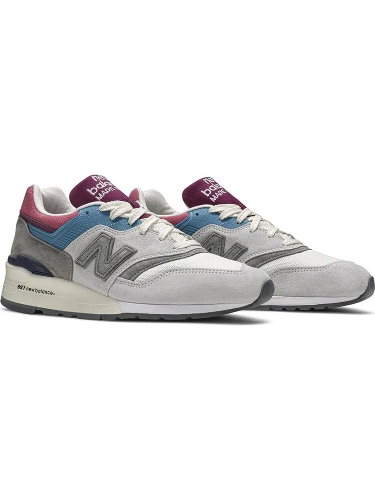 Лимитированные кроссовки New Balance Aimé Leon Dore x 997 'Mulberry Purple' — изображение 8 из 8, серый