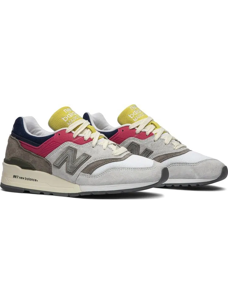 Кроссовки New Balance Aimé Leon Dore x 997 'Canary Yellow' — изображение 8 из 8, серый