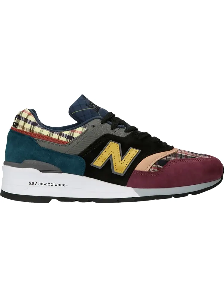 Кроссовки New Balance 997 Made In USA 'Plaid Pack - Burgundy' — изображение 1 из 1, красный