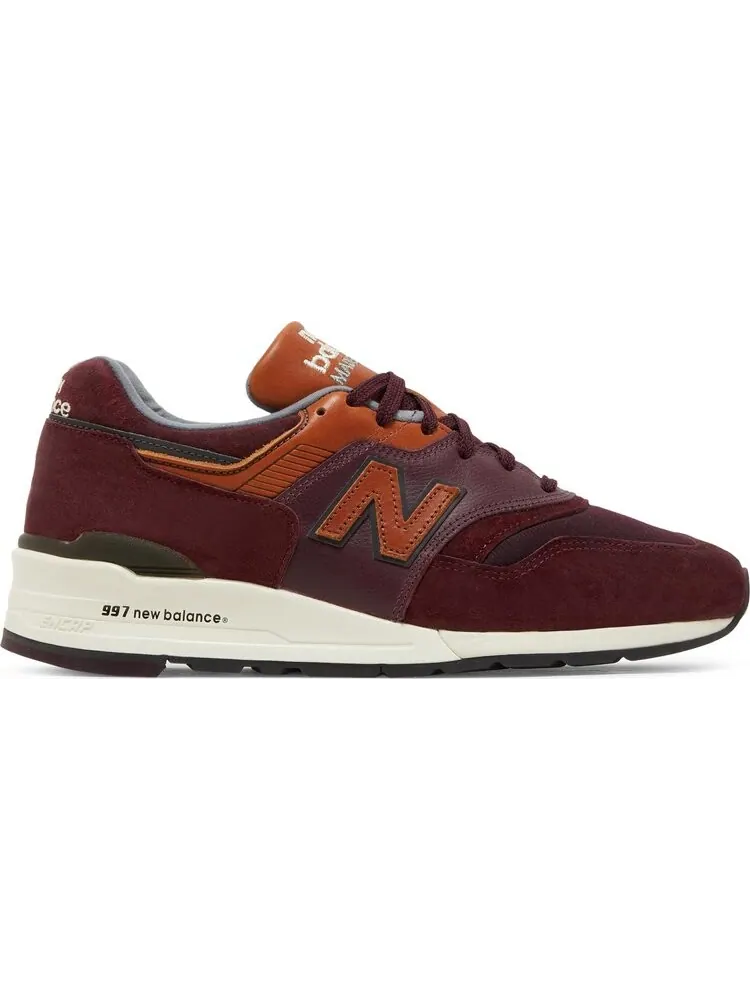 Кроссовки New Balance 997 Made in USA 'Ski Pack - Burgundy' — изображение 1 из 8, красный