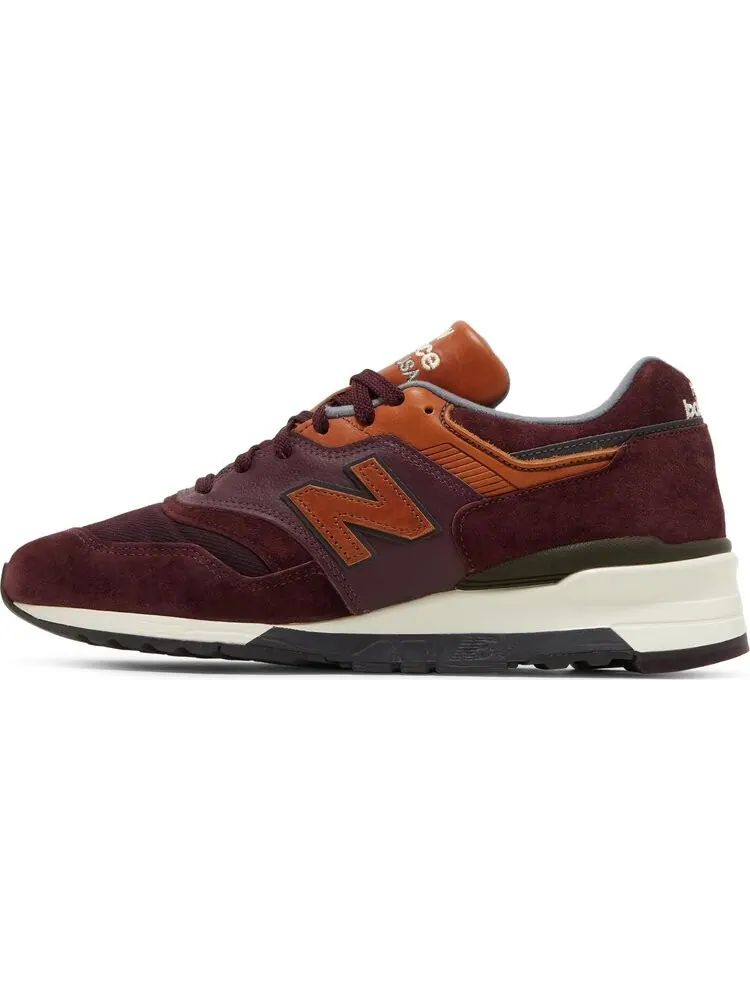 Кроссовки New Balance 997 Made in USA 'Ski Pack - Burgundy' — изображение 3 из 8, красный