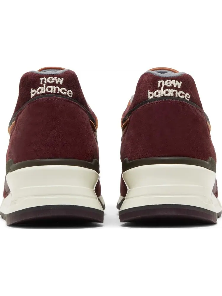 Кроссовки New Balance 997 Made in USA 'Ski Pack - Burgundy' — изображение 6 из 8, красный