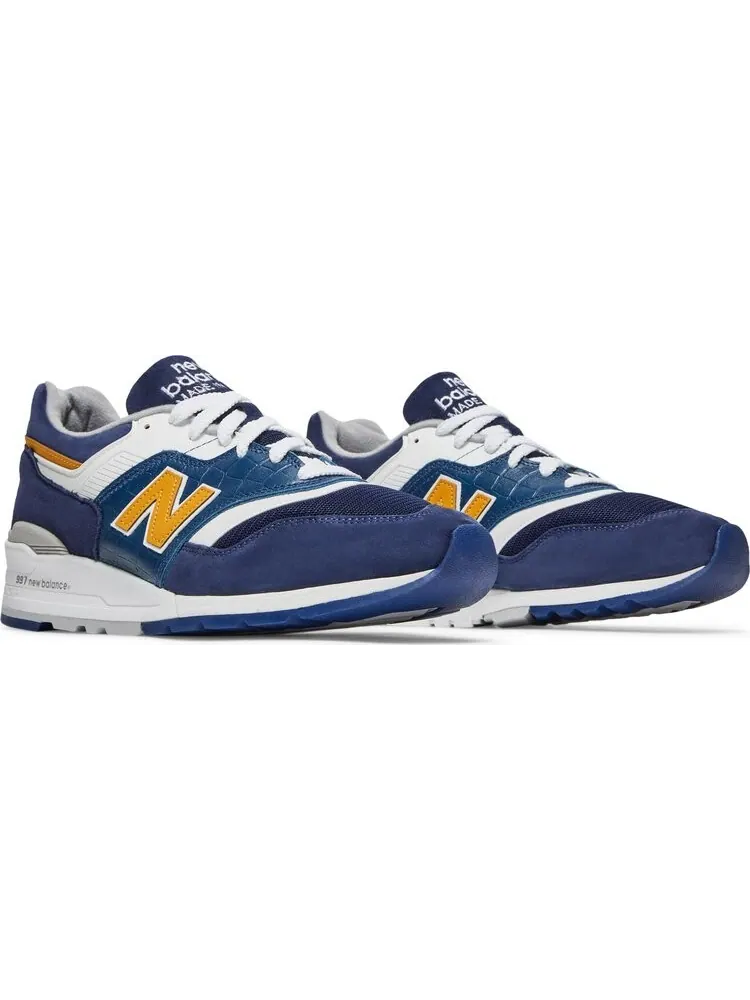 Кроссовки New Balance 997 Made in USA 'Navy Mustard' — изображение 8 из 8, синий