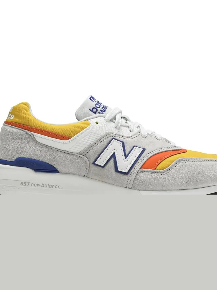 Кроссовки New Balance 997 Made In USA 'Grey Orange' — изображение 2 из 8, серый