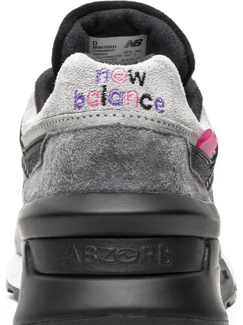 Кроссовки New Balance Kith x United Arrows & Sons x 997S Fusion 'Grey Black Pink' — изображение 7 из 8, серый