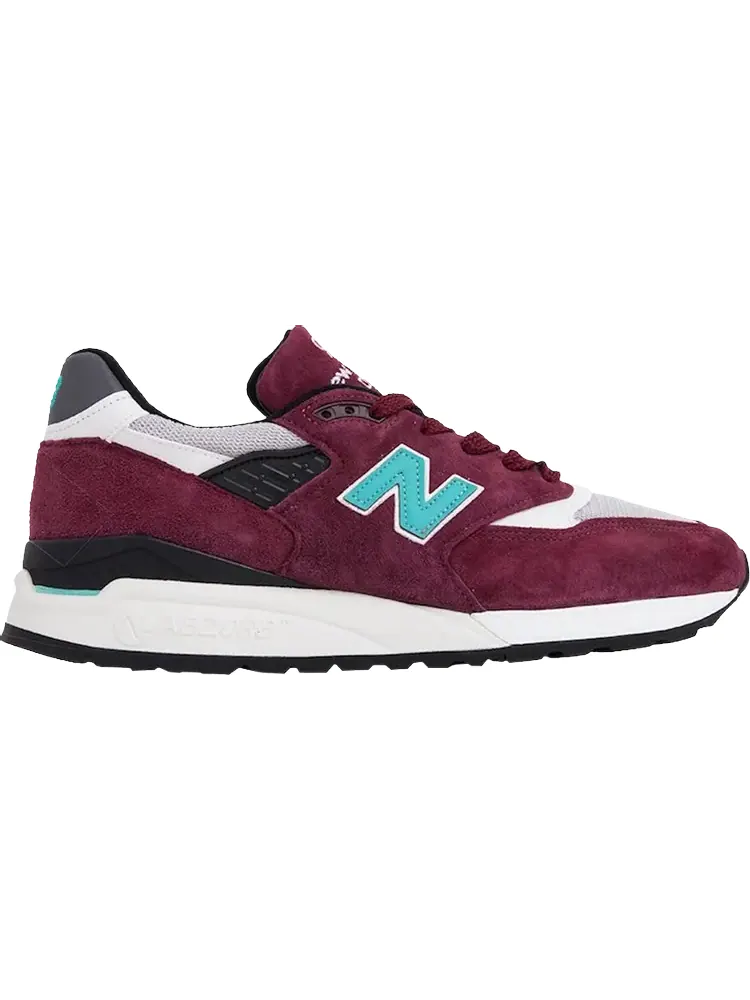 Кроссовки New Balance 998 'Burgundy Teal' — изображение 1 из 1, красный