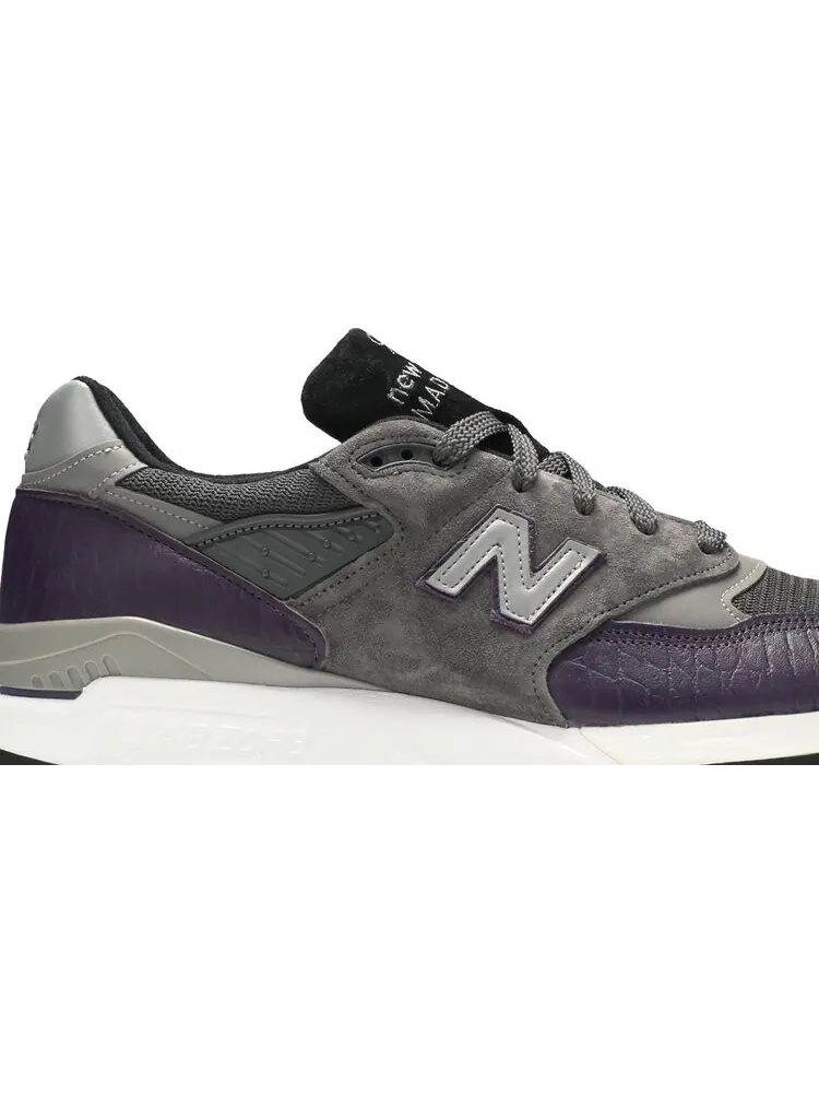 Кроссовки New Balance 998 Made in the USA 'Purple Croc' — изображение 2 из 8, фиолетовый