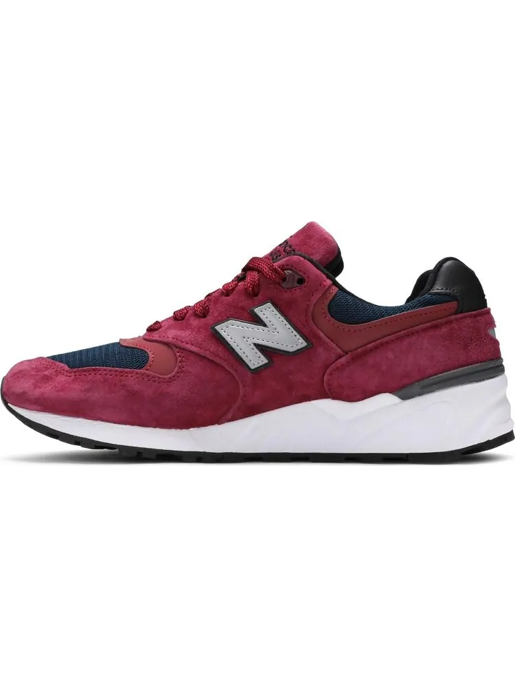 Кроссовки New Balance 999 Made in USA 'Burgundy Navy' — изображение 3 из 8, красный