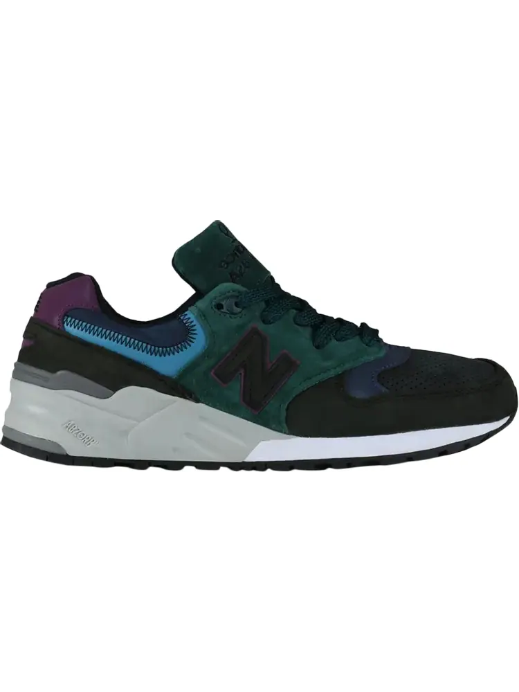 Кроссовки New Balance 999 'Green Black Purple' — изображение 1 из 1, зеленый