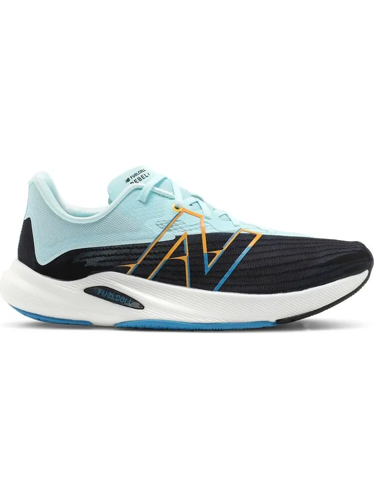Кроссовки New Balance FuelCell Rebel v2 'Black Pale Blue' — изображение 1 из 8, синий
