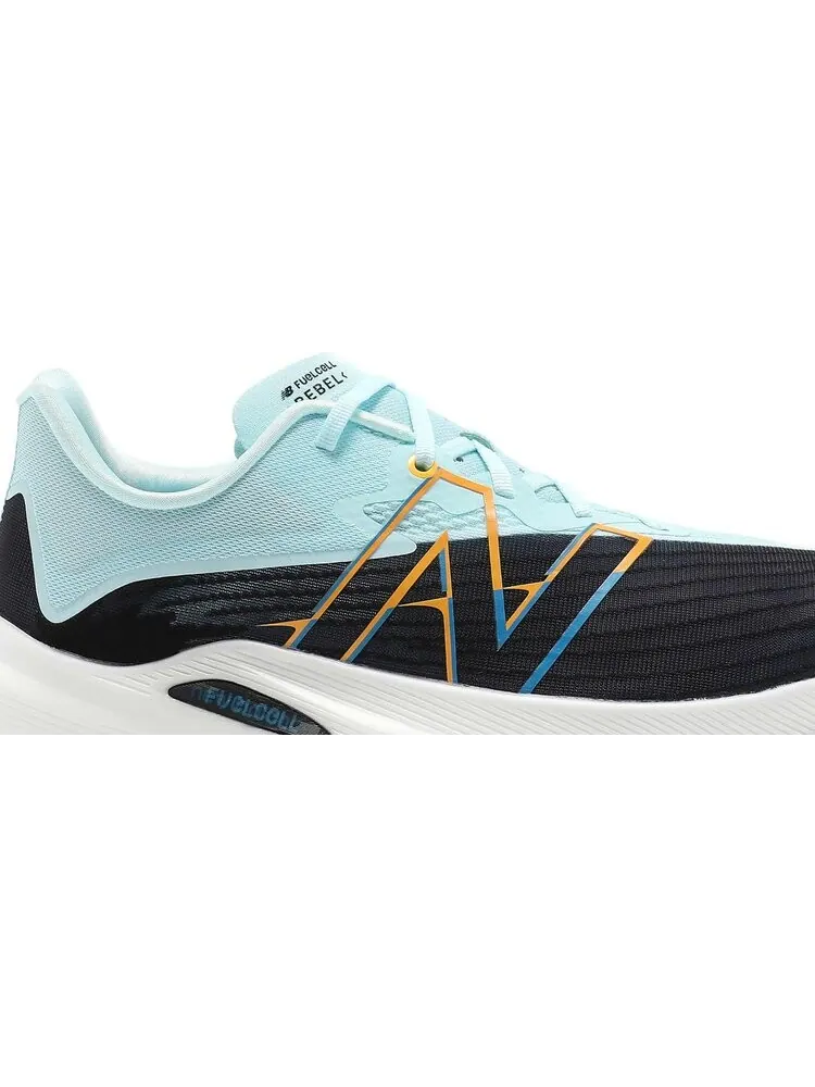 Кроссовки New Balance FuelCell Rebel v2 'Black Pale Blue' — изображение 2 из 8, синий