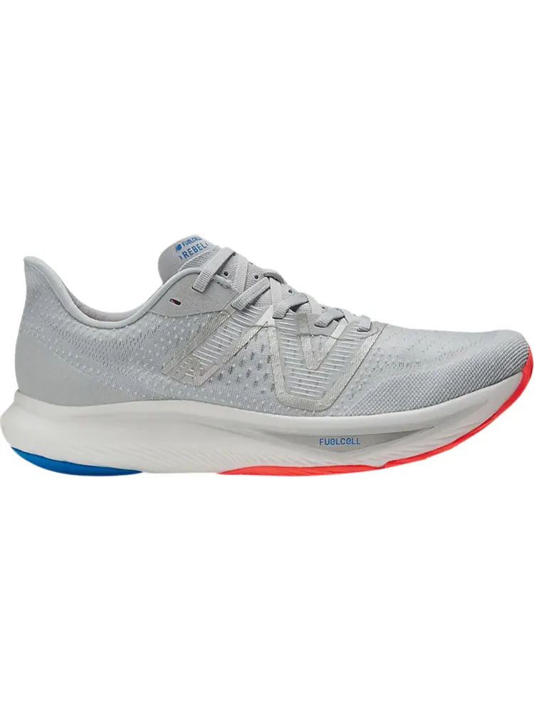 Кроссовки New Balance FuelCell Rebel v3 2E Wide 'Light Aluminum' — изображение 1 из 1, серебряный