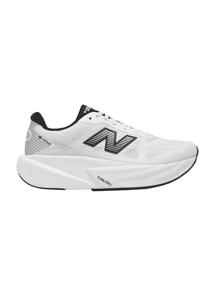 Кроссовки New Balance Fuelcell Rebel V5 Wide 'White Black' — изображение 1 из 1, белый