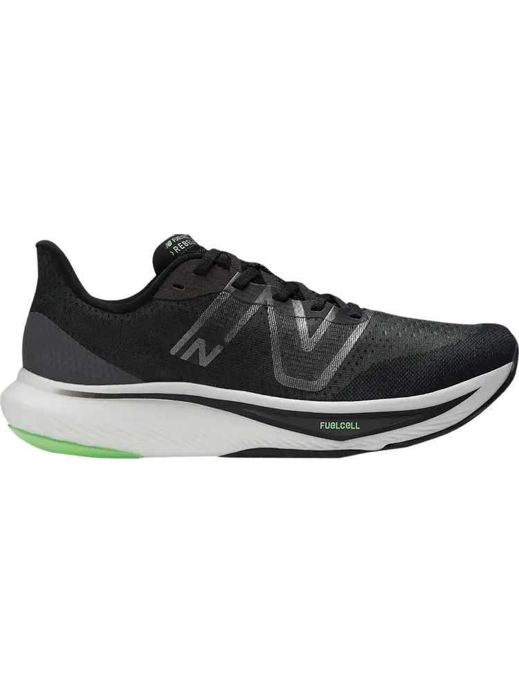 Кроссовки New Balance FuelCell Rebel v3 2E Wide 'Black Vibrant Spring' — изображение 1 из 1, черный