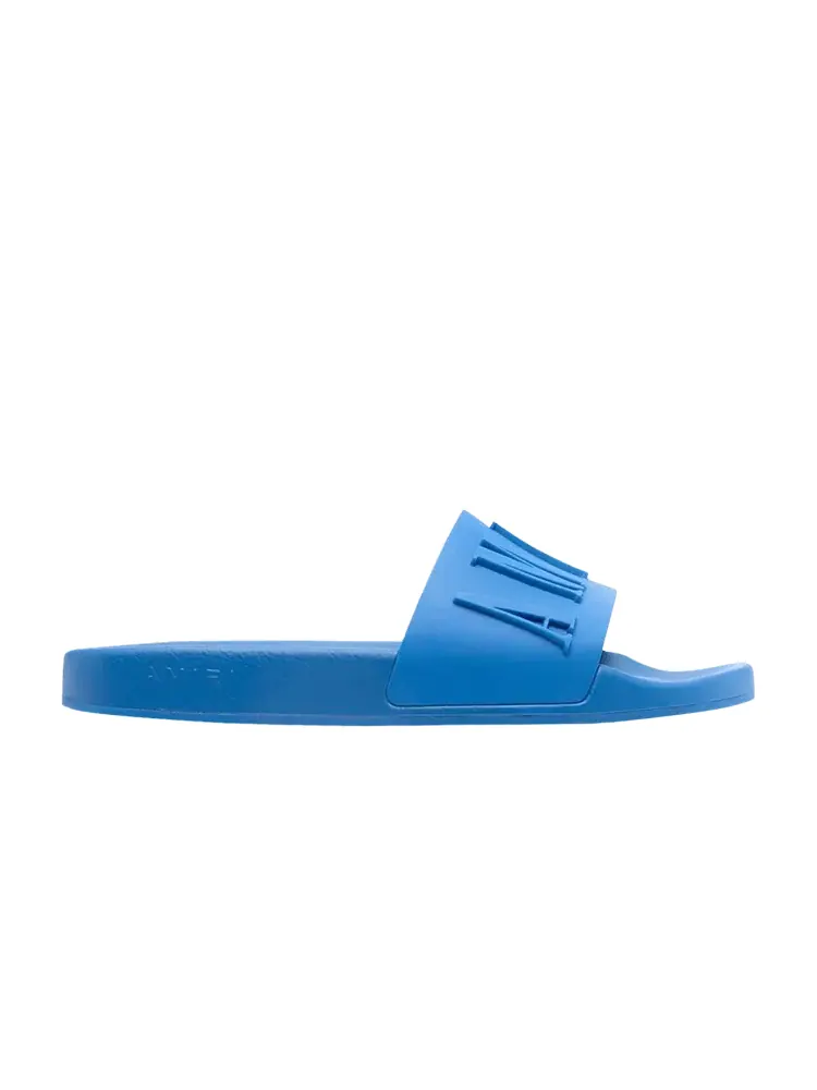 Кроссовки Amiri Logo Pool Slide Royal Blue — изображение 1 из 1, синий