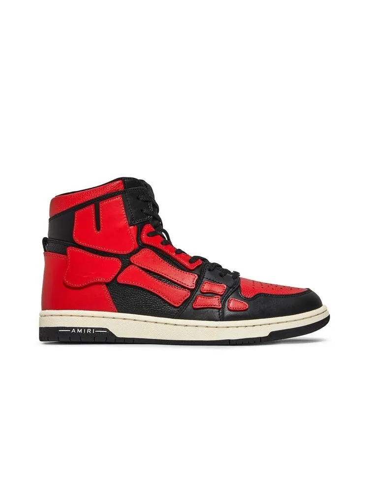 Кроссовки Amiri Skel Top High Black Red — изображение 1 из 6, черный красный