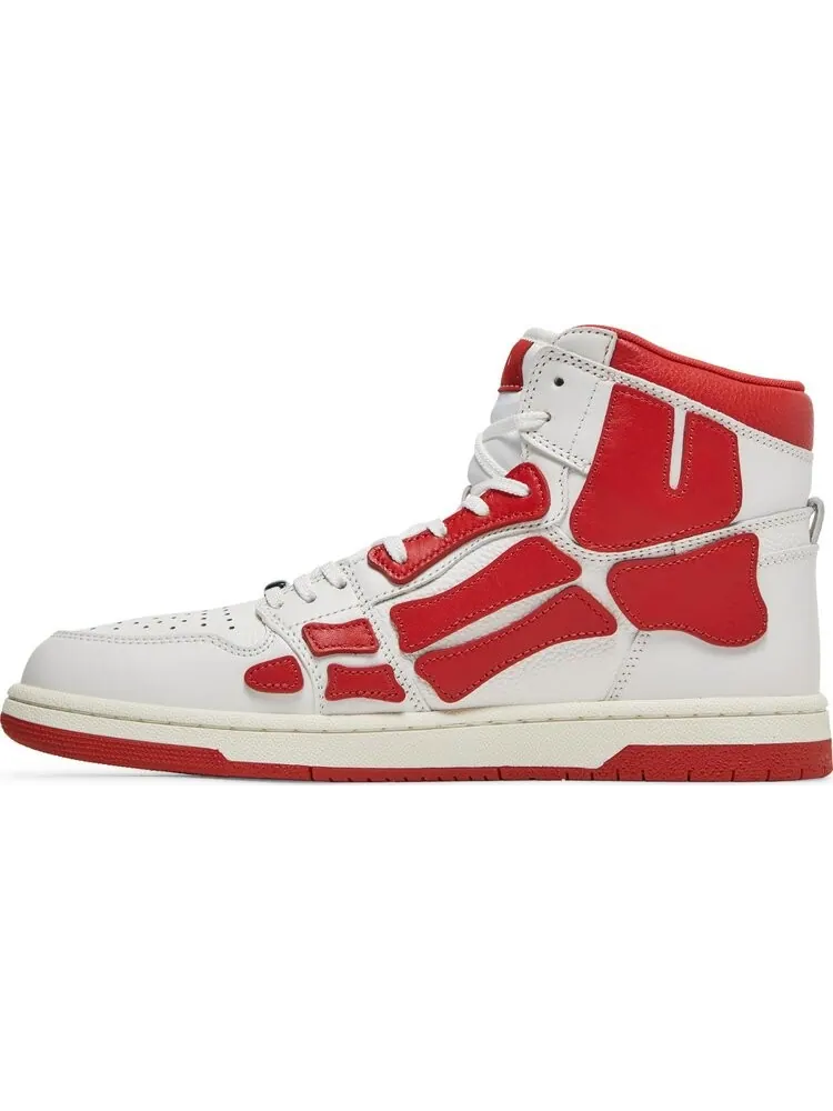 Кроссовки Amiri Skel Top High White Red — изображение 3 из 8, белый