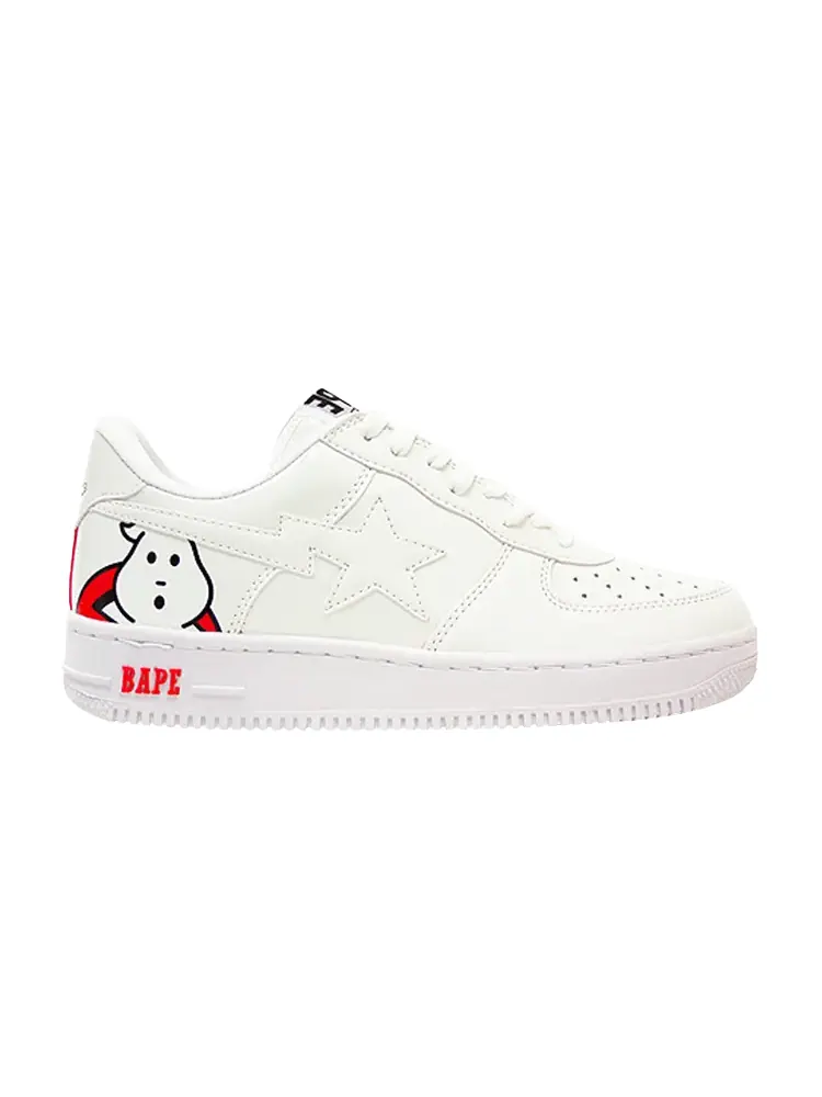 Кроссовки BAPE Ghostbusters x Bapesta Low 'White' — изображение 1 из 1, белый