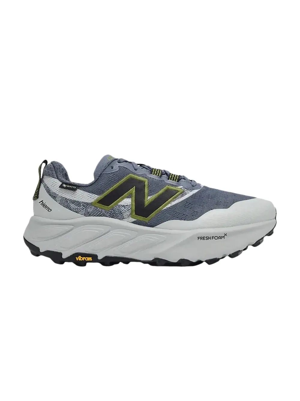 Кроссовки New Balance Fresh Foam X Hierro V9 GTX 2E Wide — изображение 1 из 1, зеленый/синий