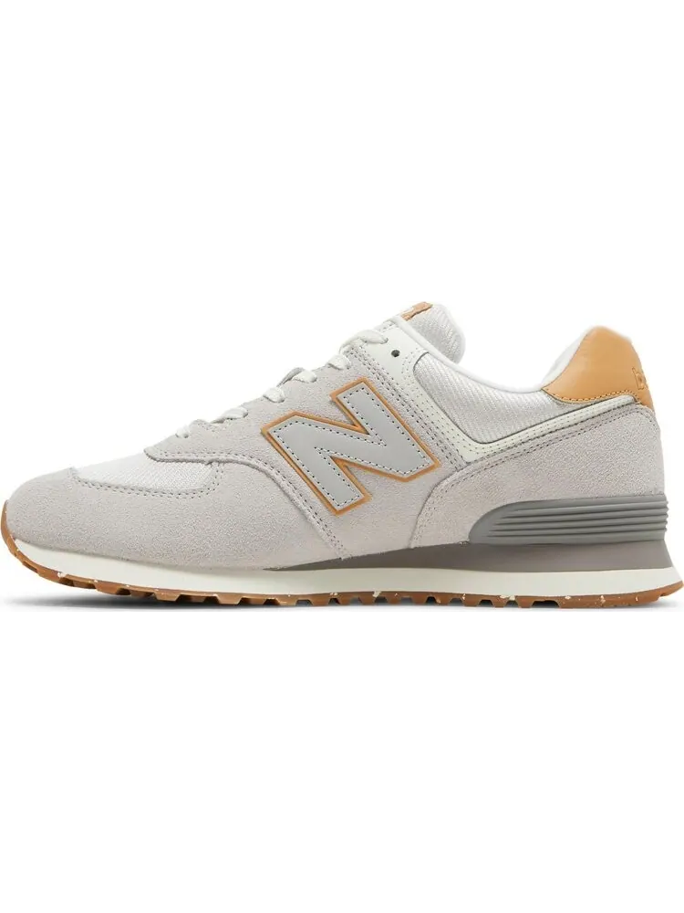 Кроссовки New Balance 574, серый/клен — изображение 3 из 8, бежевый