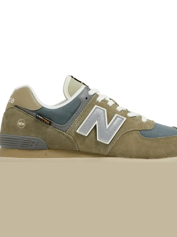 Кроссовки New Balance х Alpha Industries 574 — изображение 2 из 8, серый