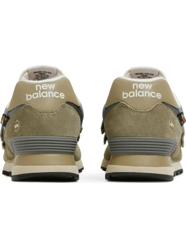 Кроссовки New Balance х Alpha Industries 574 — изображение 6 из 8, серый
