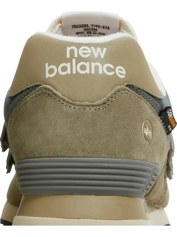 Кроссовки New Balance х Alpha Industries 574 — изображение 7 из 8, серый