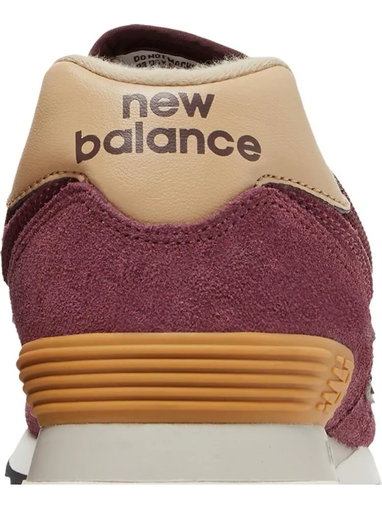 Кроссовки New Balance 574 History Class Pack — изображение 7 из 8, бордовый/бежевый