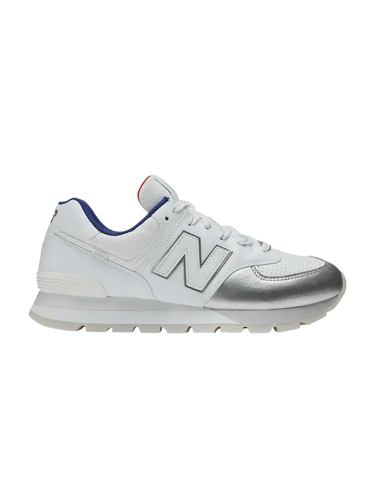Кроссовки New Balance 574 — изображение 1 из 1, белый/серебристый