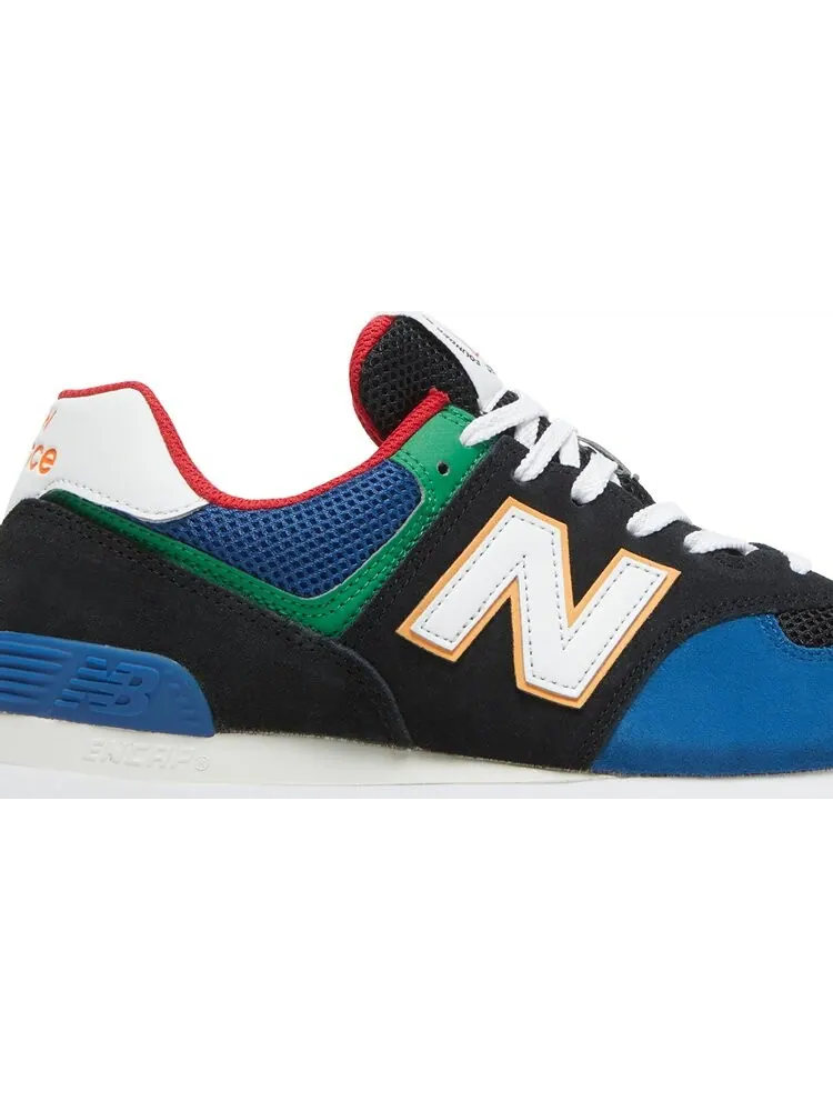 Кроссовки New Balance 574 Rugged — изображение 2 из 8, черный/синий/зеленый